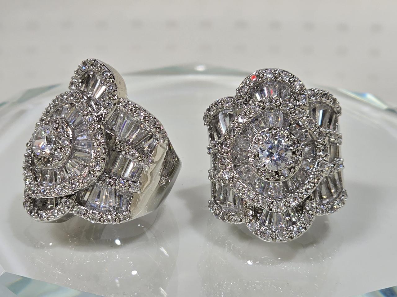 큐빅셋팅 핸드메이드 반지