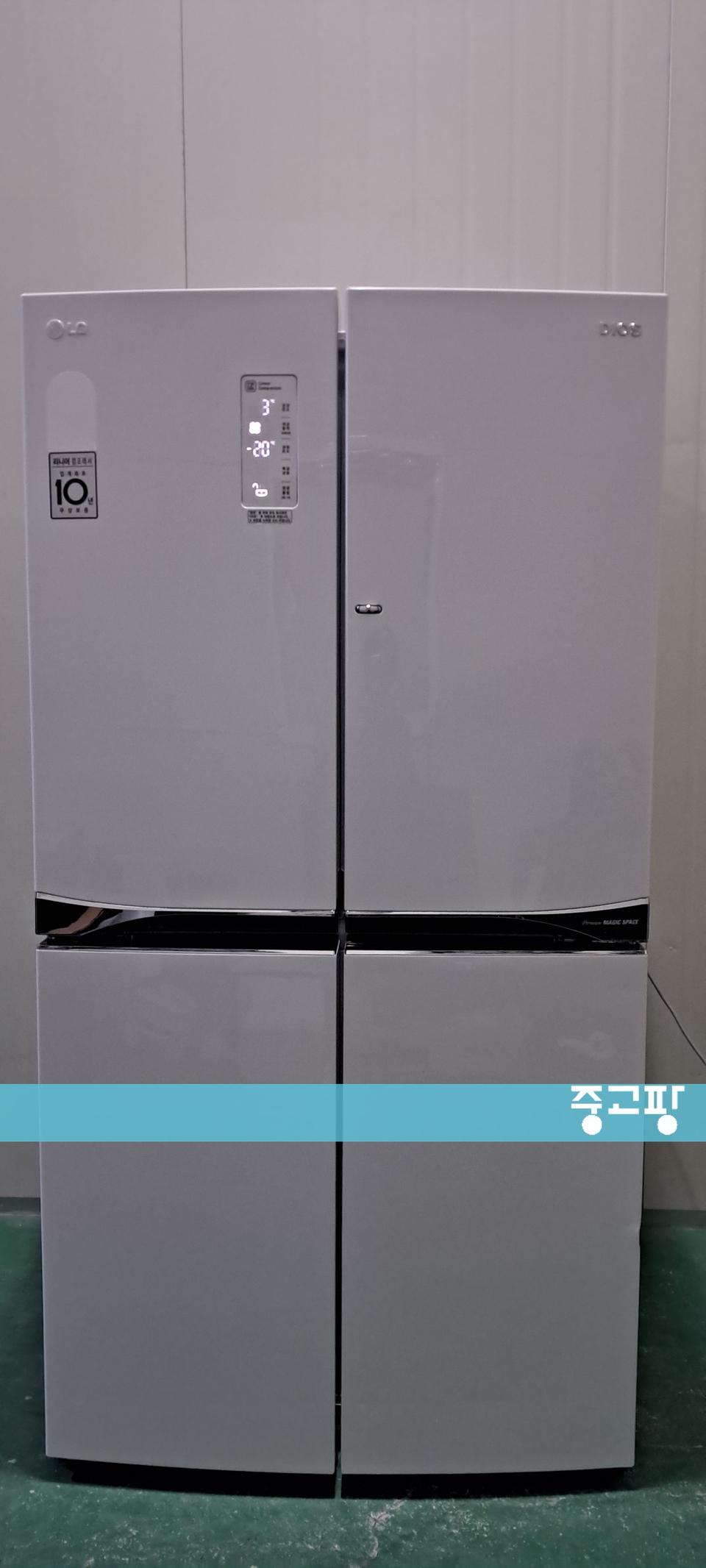 1613 엘지디오스 870L 4도어양문형냉장고(화이트)