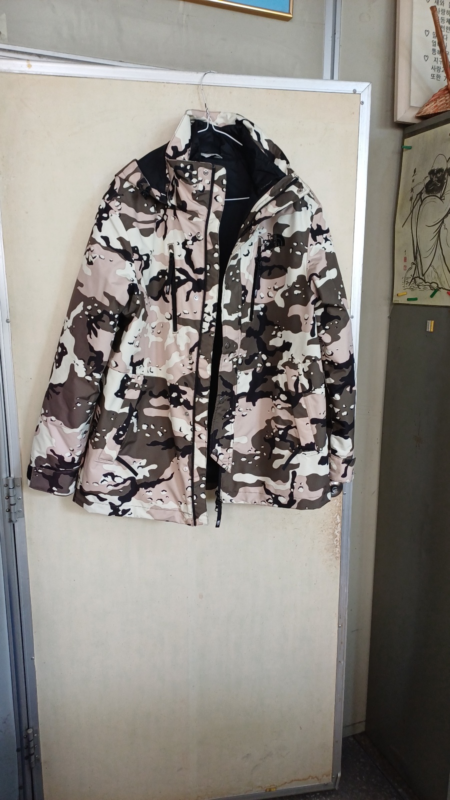 노스페이스 남성 패딩 양면자켓.새옷.100싸이즈