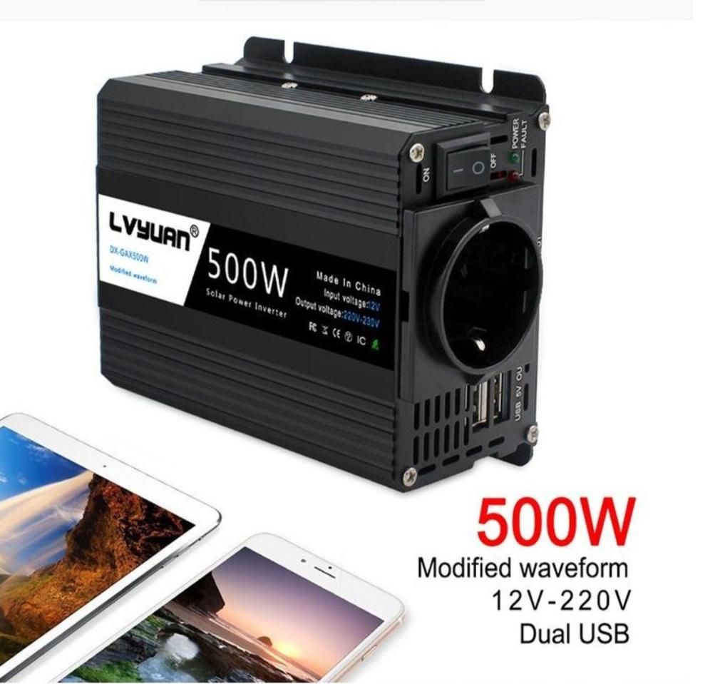 차량용 인버터 유사계단파 자동차 500W 새제품차량용 500W 인버터