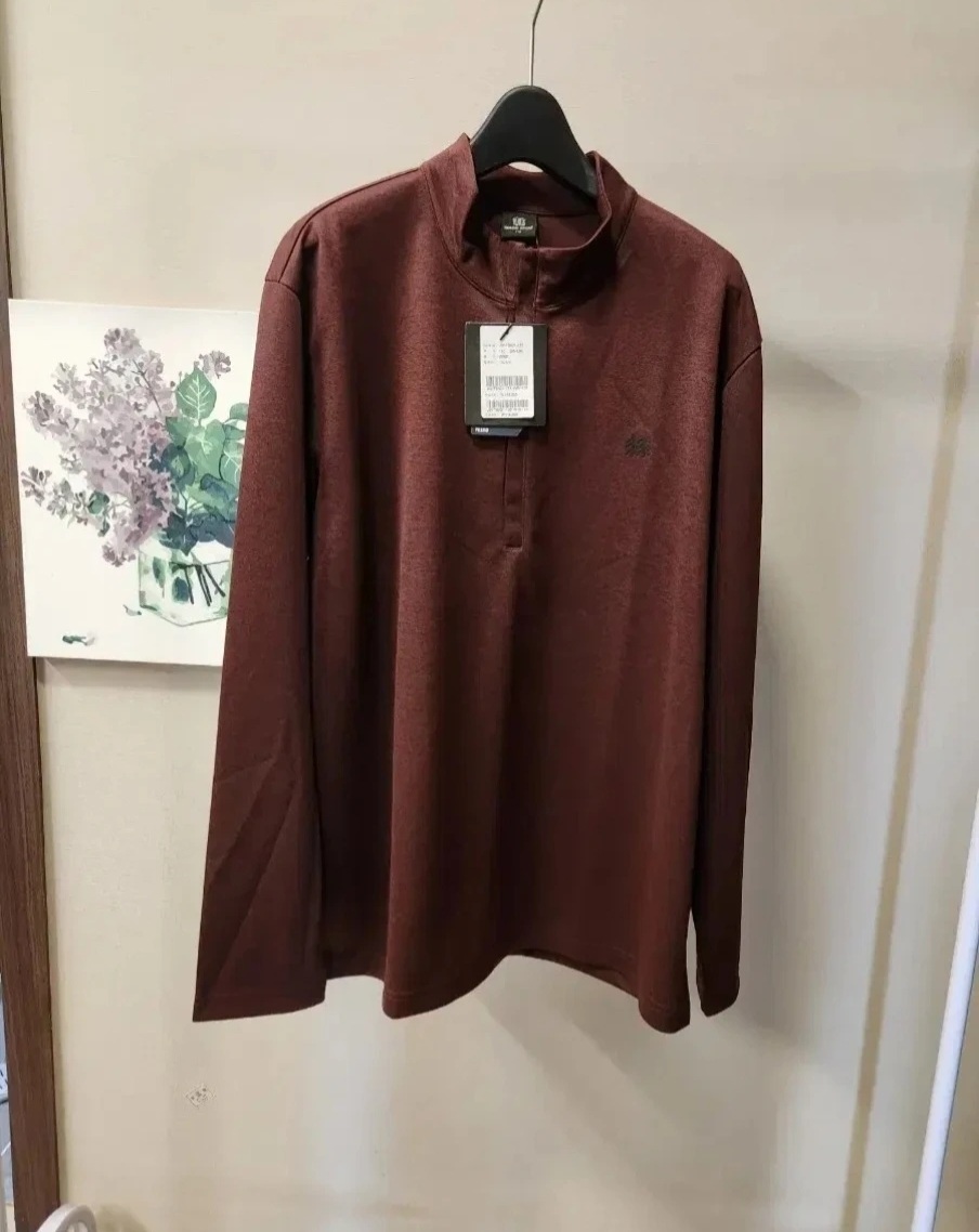 새상품)코오롱스포츠 남성 멜란 기본형 집업 봄가을 티셔츠