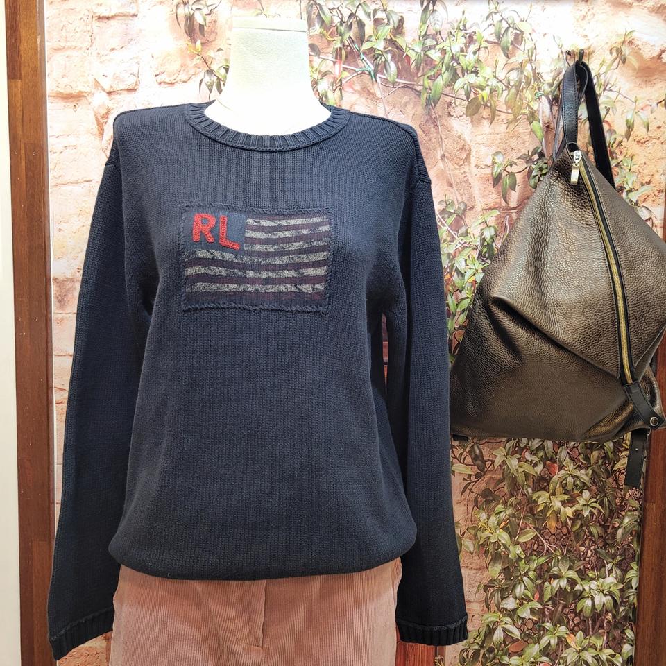 폴로 polo 진스 성조기 플래그 니트