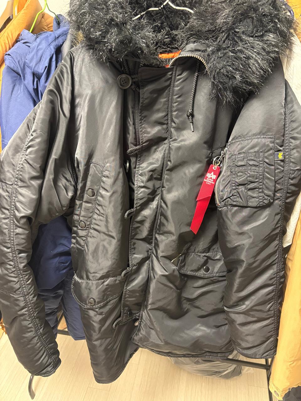 알파 인더스트리 N3B 파카 블랙 미디움 100사이즈