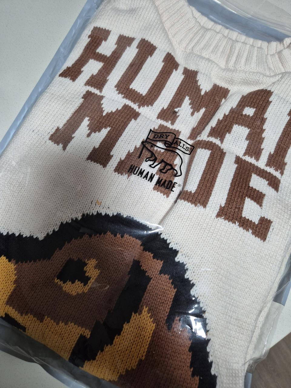 휴먼메이드 닥스훈트 니트 S (새상품)