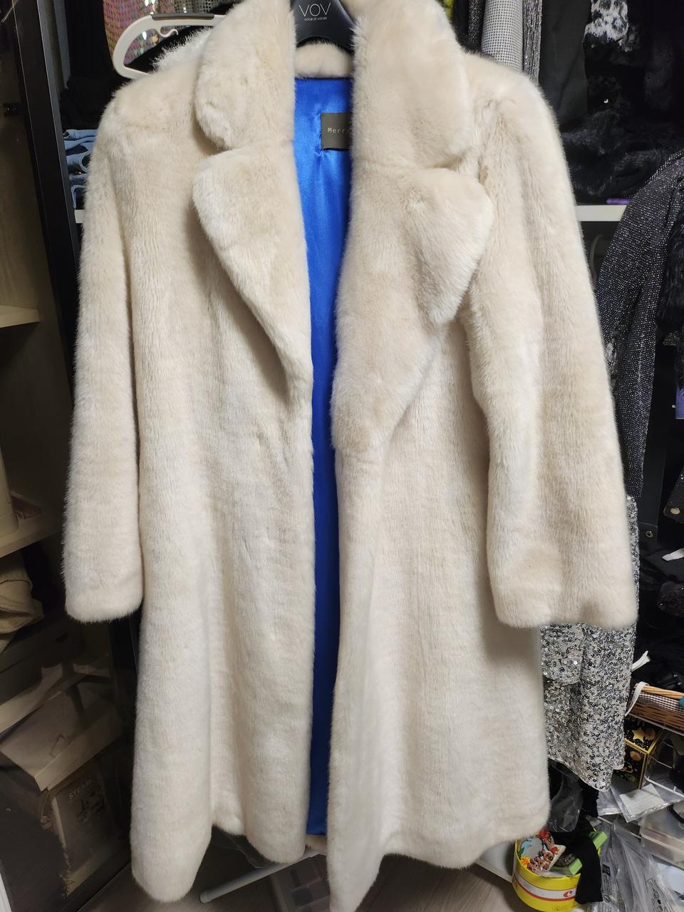 페이크퍼롱코트.아이보리