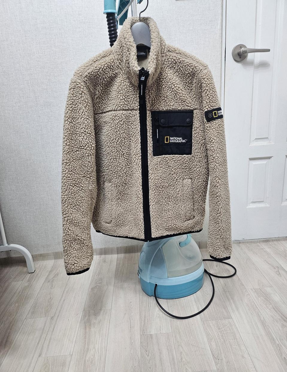 (90~95)S ☆초대장급☆ 내셔널지오그래픽 [베이지]쉐르파 후리스점퍼
