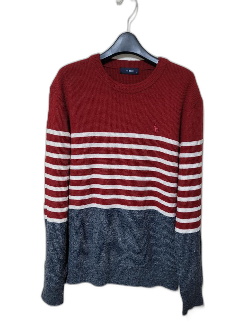 헤지스 컬러블럭 니트