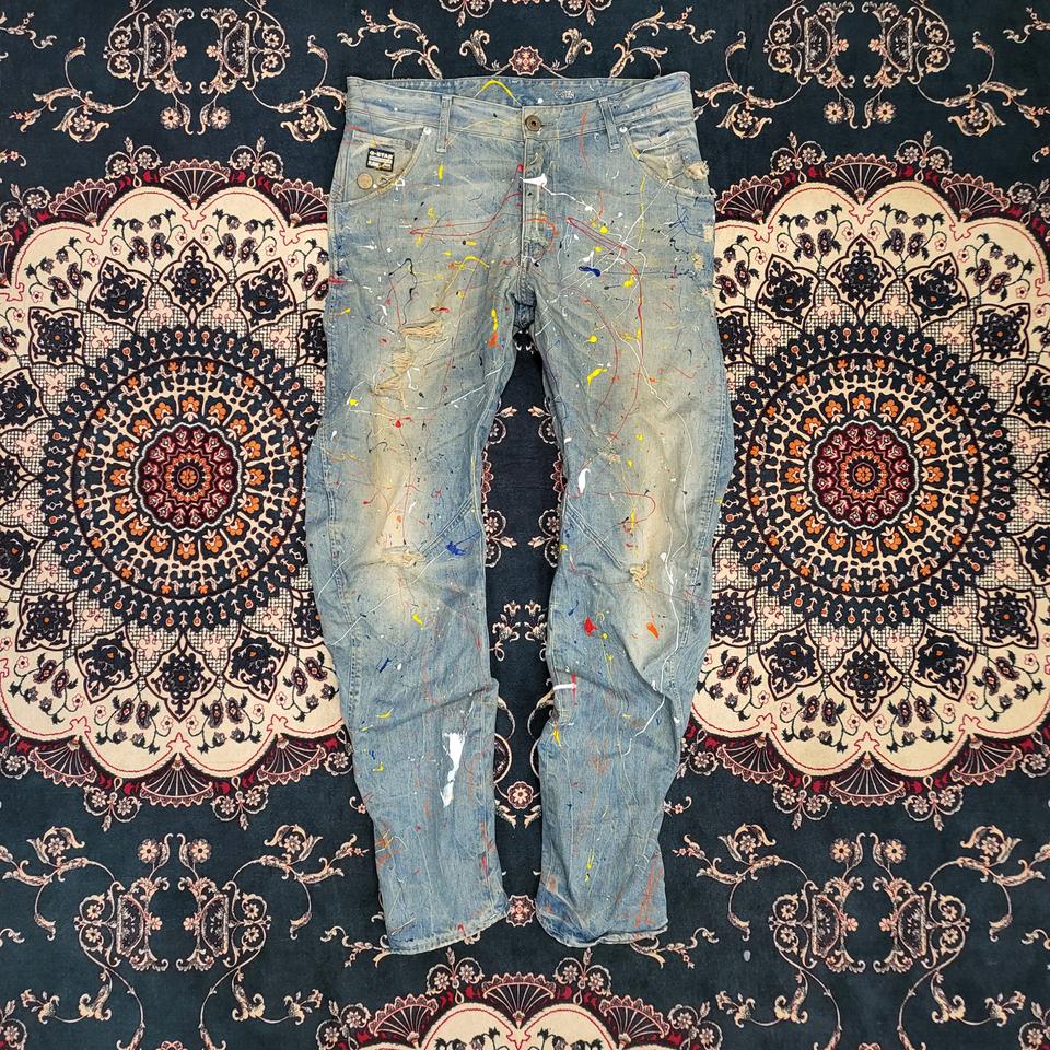 G-Star Raw 페인팅 청바지 (34)