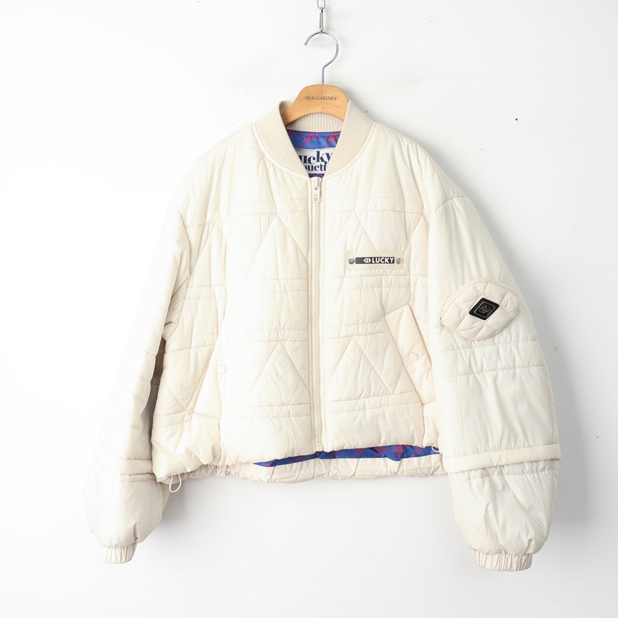 55/럭키슈에뜨 포켓 집업 디테쳐블 패딩 점퍼