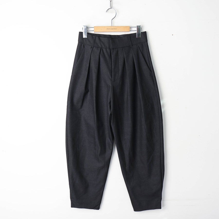 26/자라 투턱 체크 팬츠 