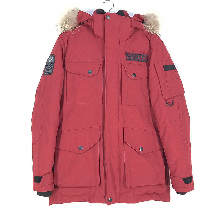 엠엘비 남성 후드퍼 덕다운 야상패딩 레드95 (HU42565)