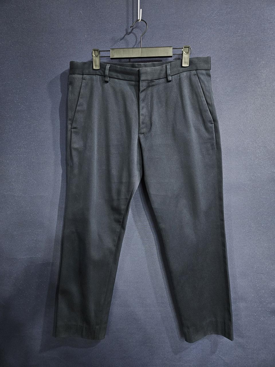 코스 네이비컬러 남성 허리 32 9부 슬랙스 면바지