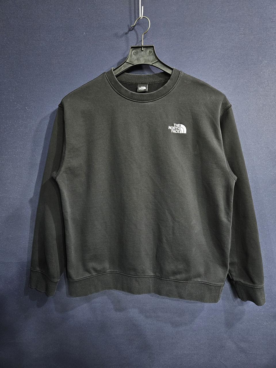 노스페이스 블랙 남성 세미오버핏 100 맨투맨