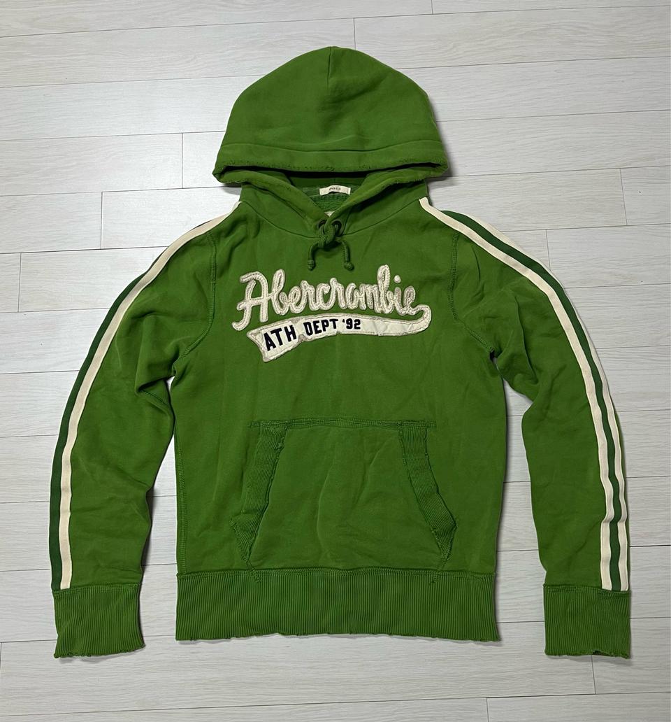 아베크롬비 후드  사이드라인  y2k 그린 s