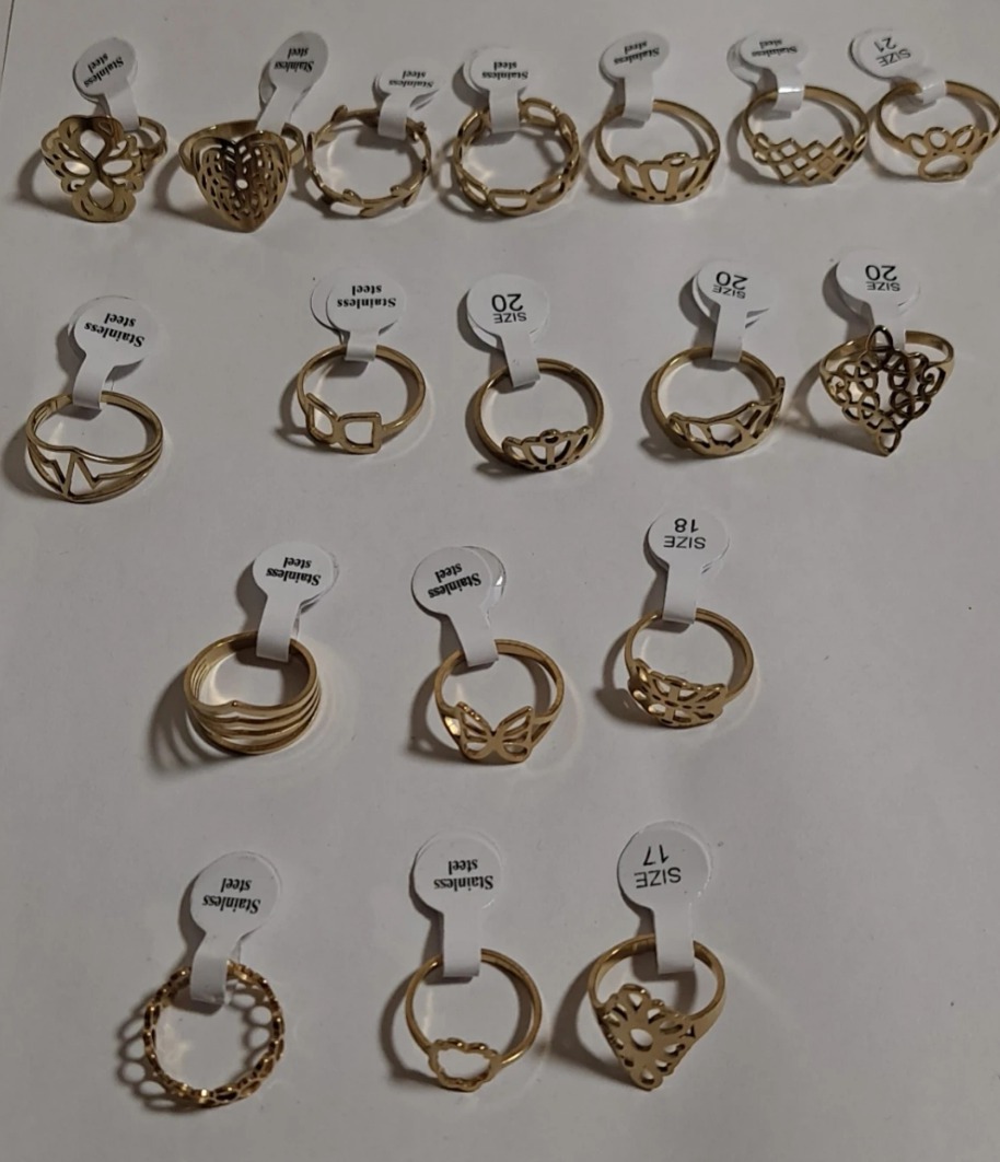 써지컬 골드색상+실버색상 반지 일괄판매