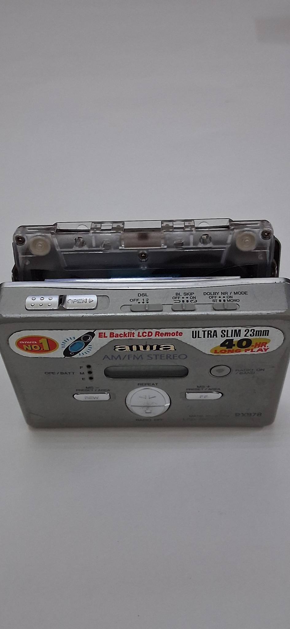 AIWA(아이와)  RX878 워크맨(카세트) 수리필요.