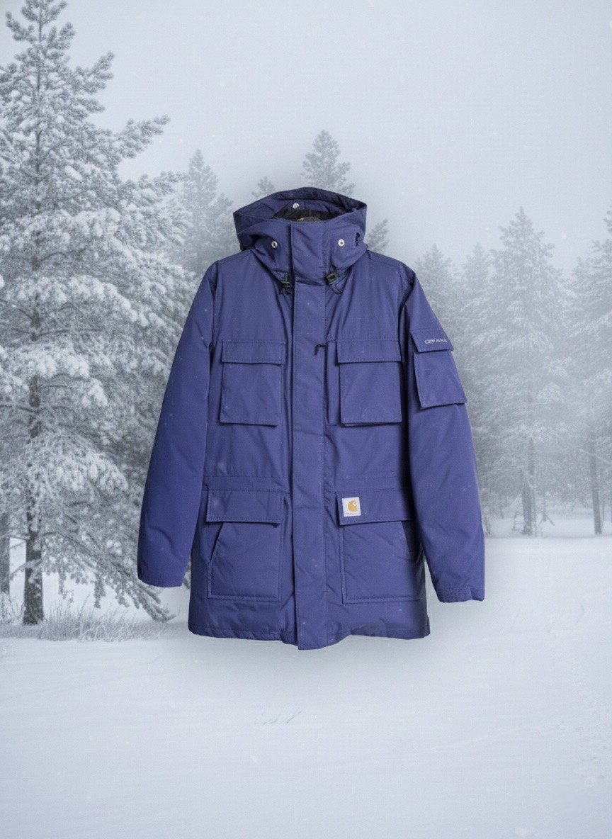 칼하트 WIP 베링 파카 II 네이비 M