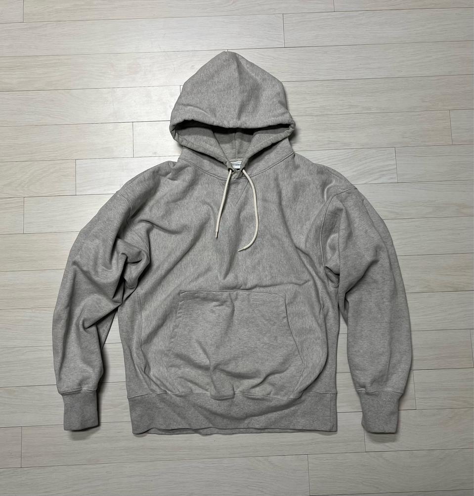 아웃스탠딩 헤비웨이트 후드 멜란지 그레이3% M