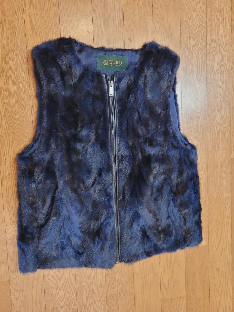 유로 밍크조끼 55