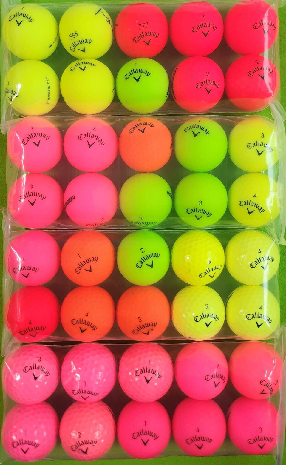 캘러웨이 컬러볼 40개-로스트볼
