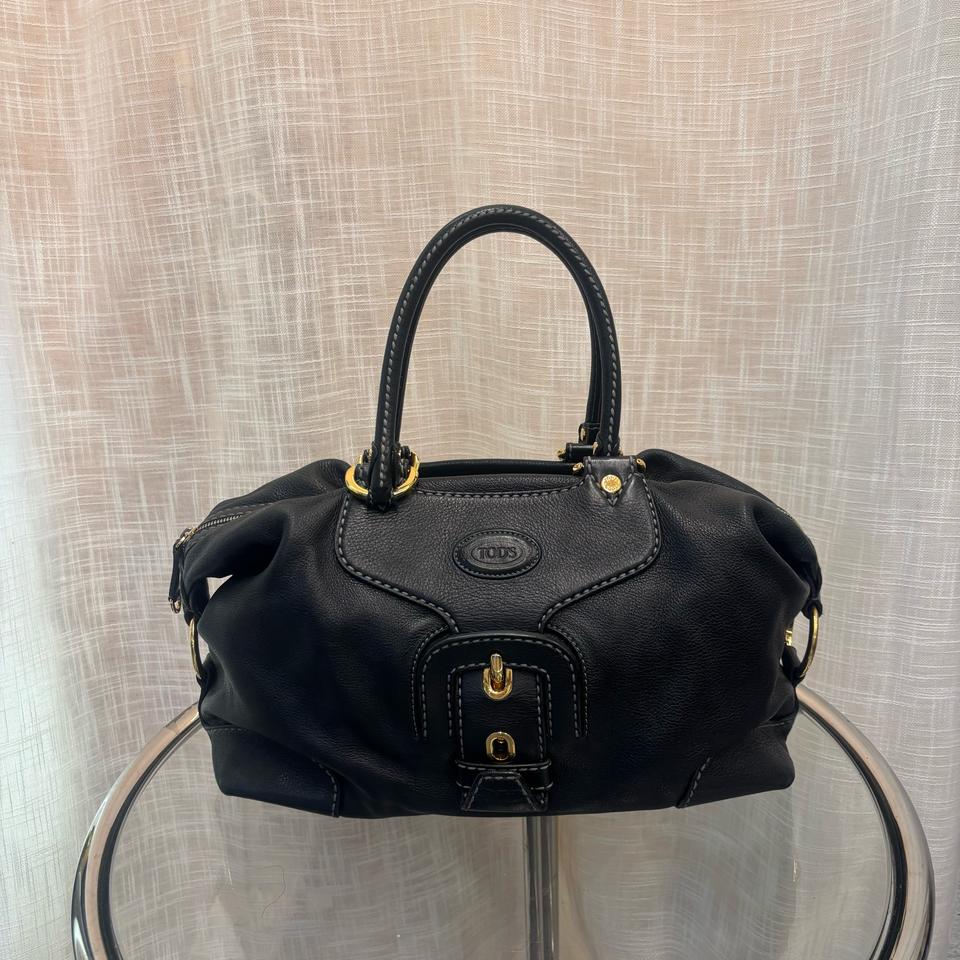 정품 토즈 스티치 레더 토트백