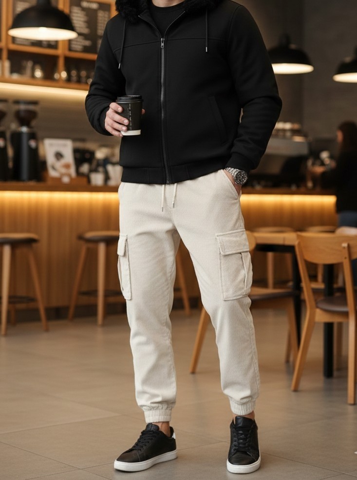 [공용] 코듀로이 카고 조거 팬츠 (L/F)