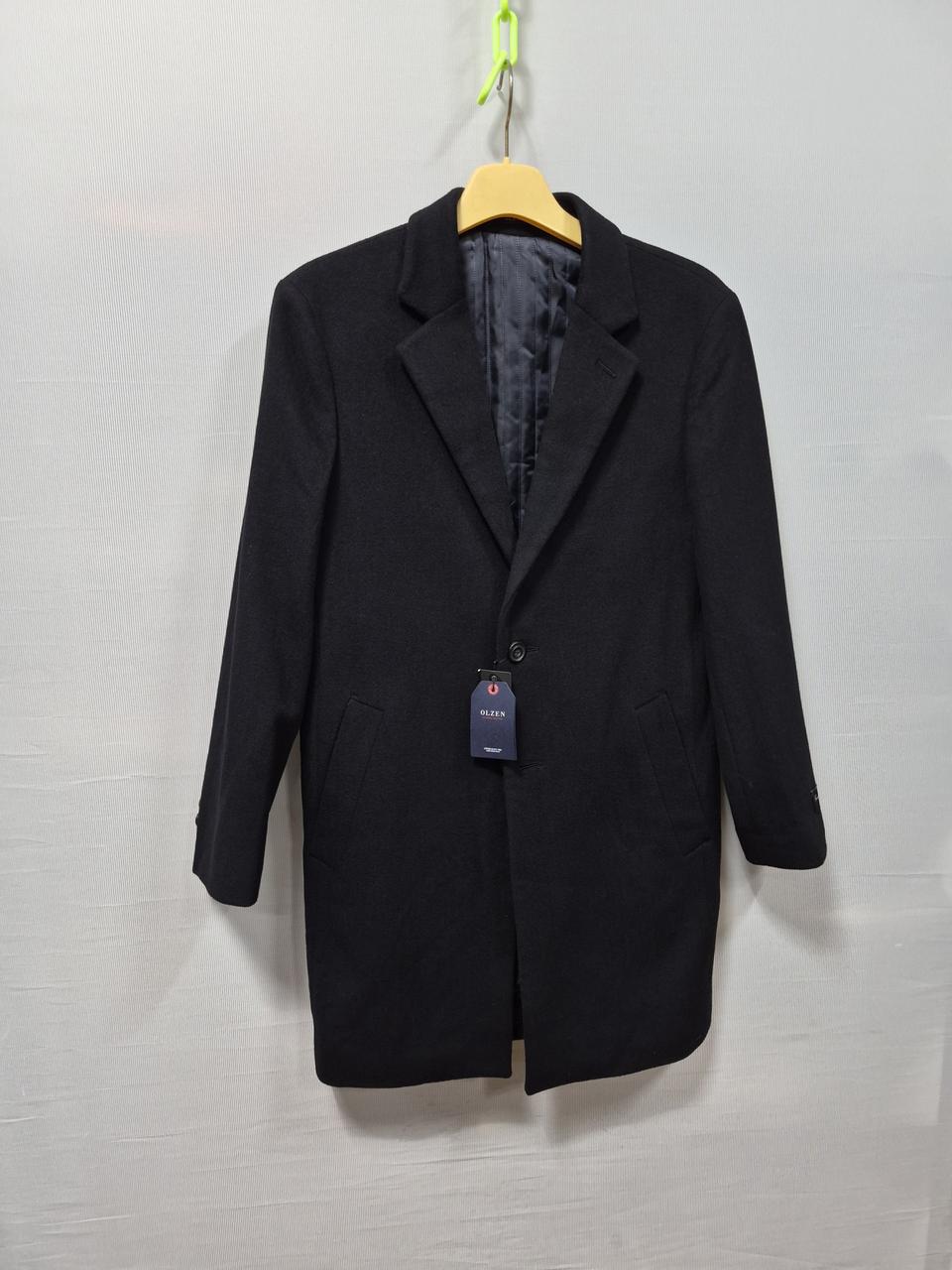 새상품 OLZEN 남성 블랙 반 코트 95