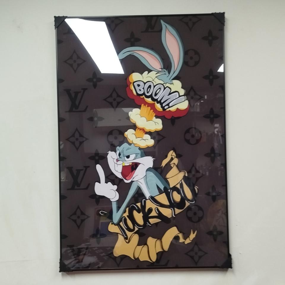 벅스버니 토끼 루이비통 디즈니 유화 꽃 그림액자 그림 액자 인테리어소품