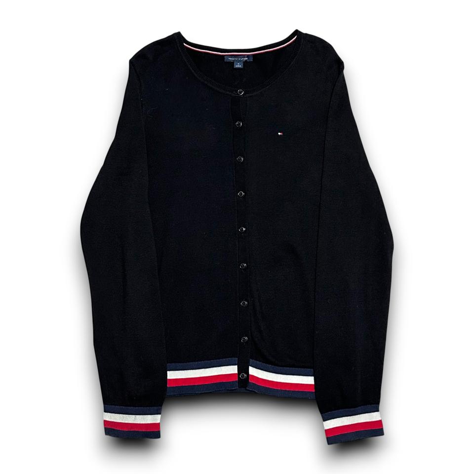 Tommy Hilfiger 여성용 코튼 라운드넥 가디건
