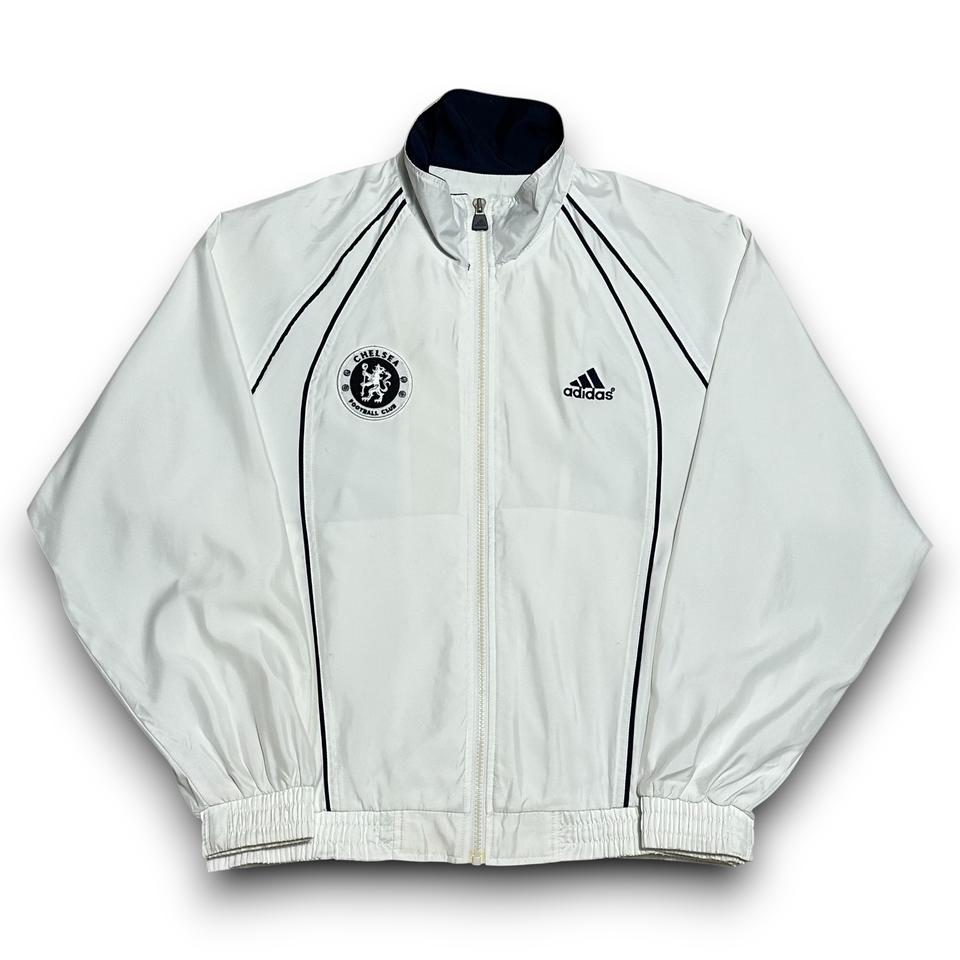 Adidas 첼시 화이트 바람막이 자켓