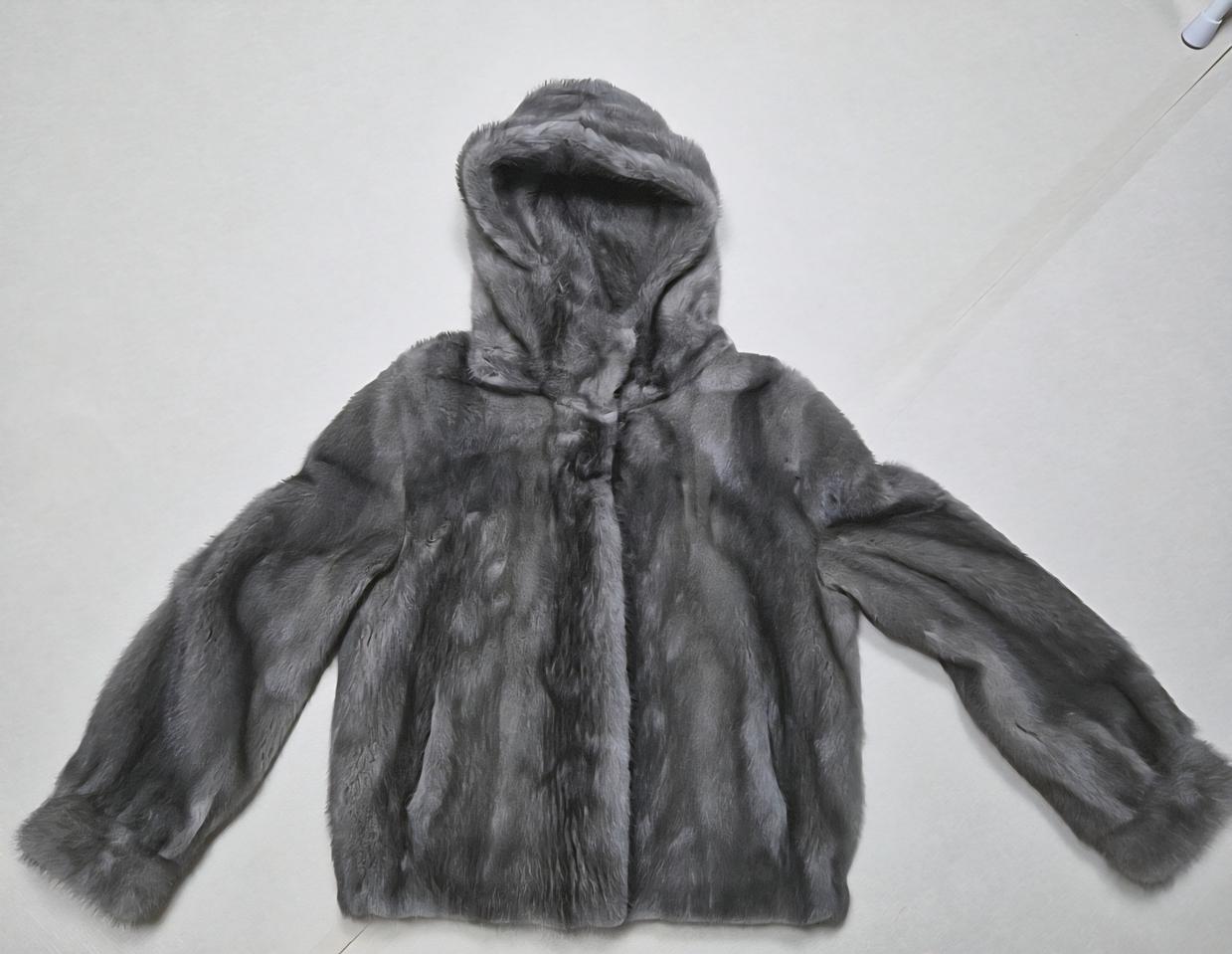 리얼밍크후드자켓