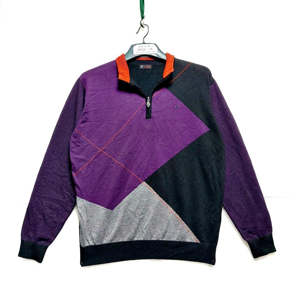 인디안 남성반집업니트105