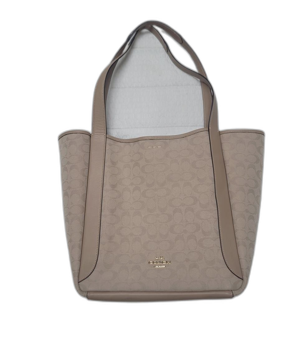 코치 시그니처 캔버스 토트백 베이지