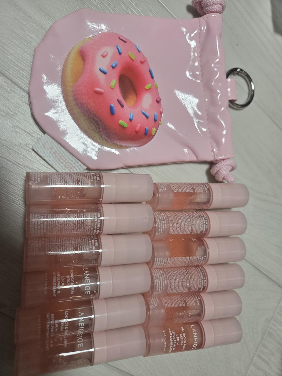 라네즈 바운시앤펌 세럼 60ml +도넛파우치키링