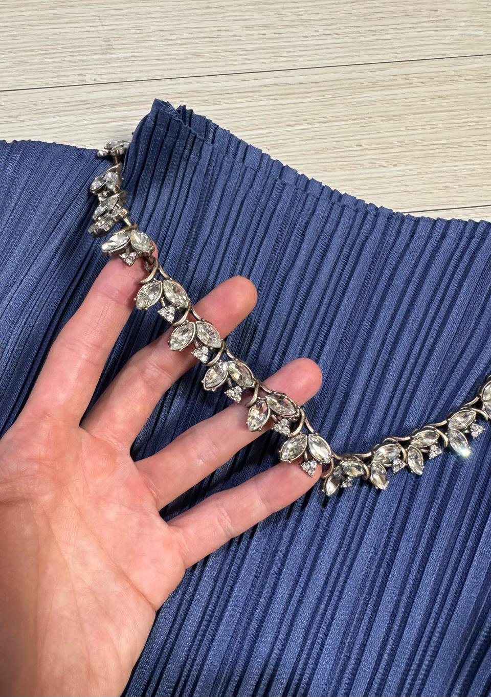 새상품 자라 크리스탈 엔틱 스타일 네크리스 목걸이 타임 오브제 마쥬 마인