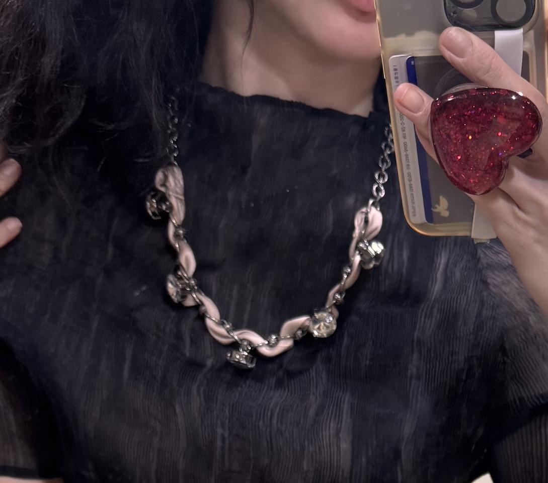 새상품 브랜드 크리스탈 네크리스 목걸이 / 마인 또는 제이크루 jcrew