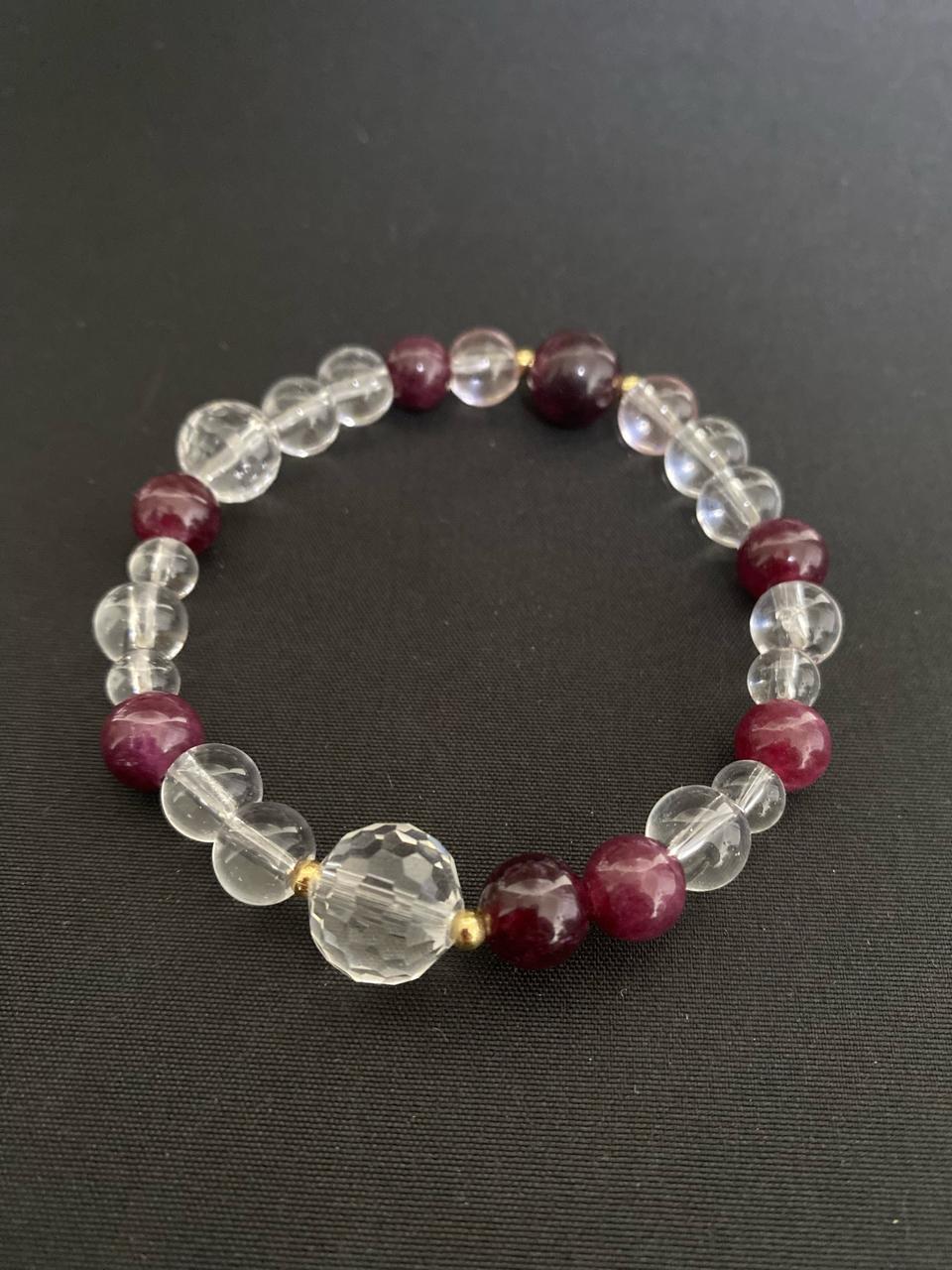 가넷 백수정 팔찌