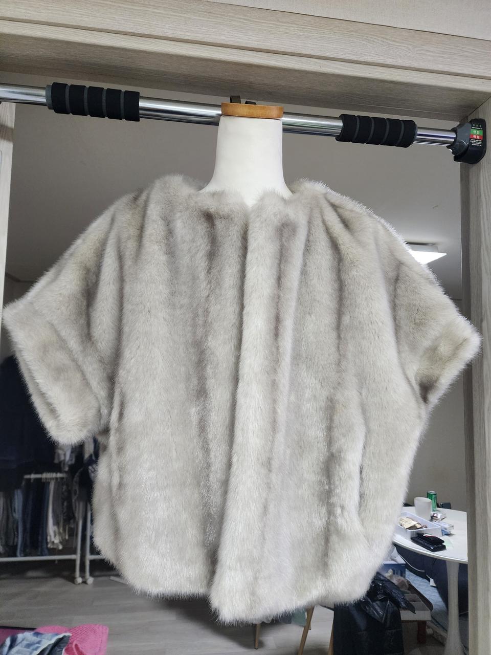 페이크 퍼 볼레로 자켓