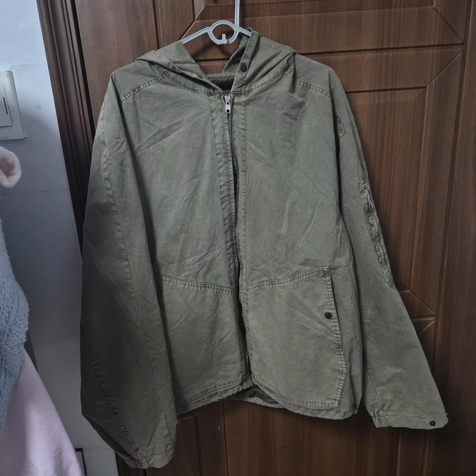 피그먼트 후드 자켓