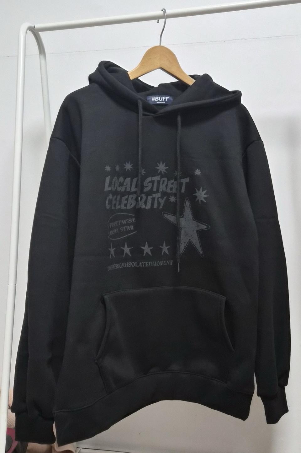 남여공용 별 기모 후드티