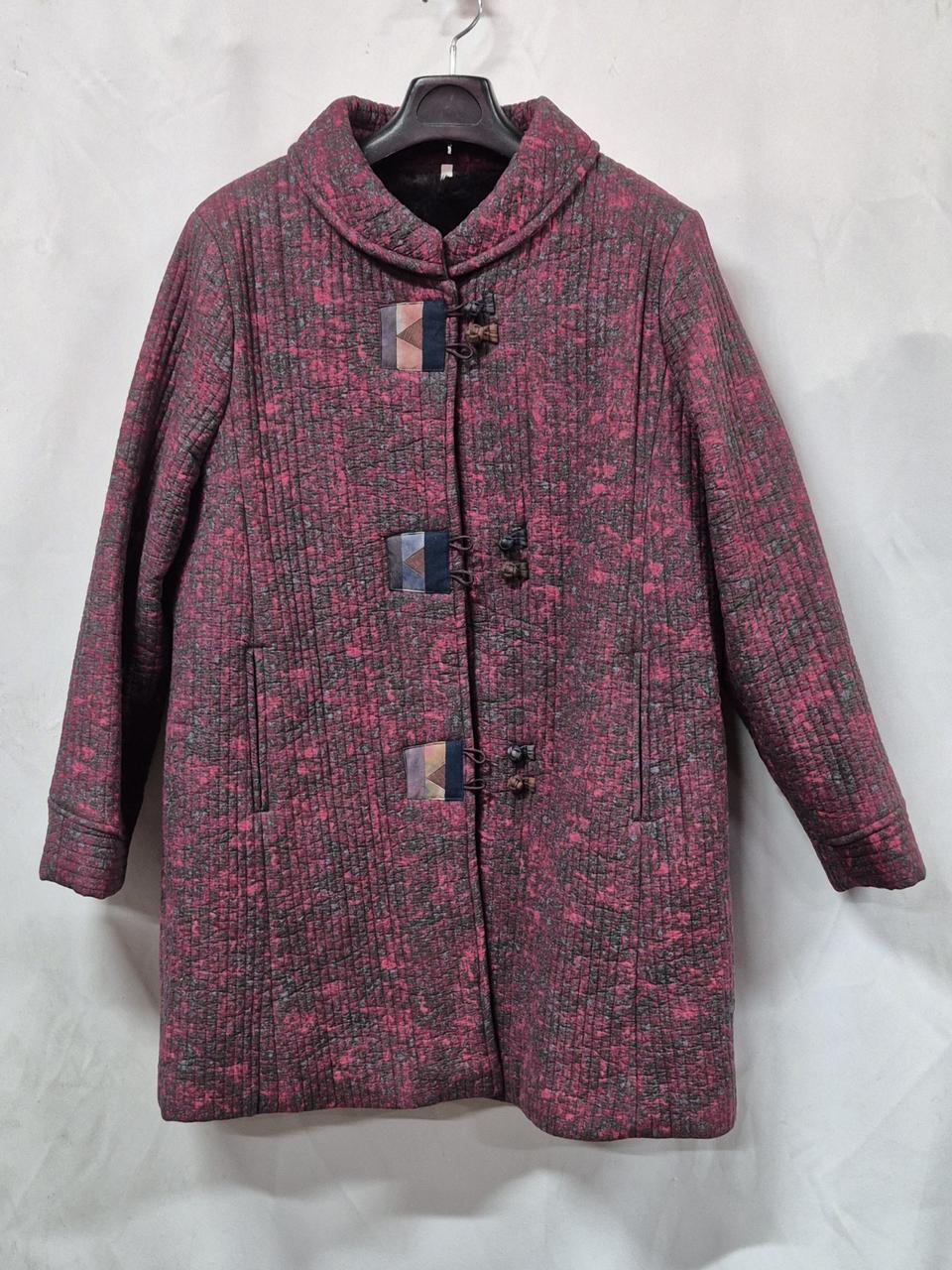 빈티지 스타일 여성누빔 롱 코트 100