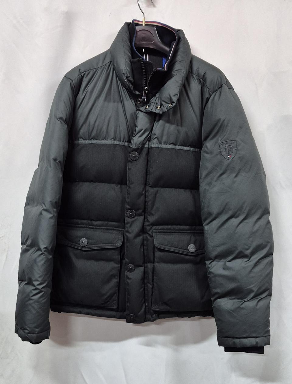 타미힐피거 남성다운패딩  블랙 L