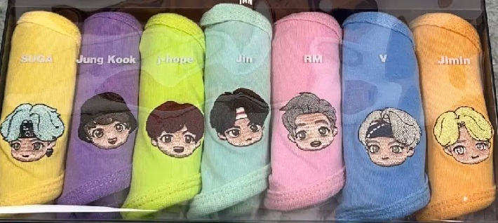 BTS Tiny Tan 코튼 마스크 컬러에디션 세트 무료배송