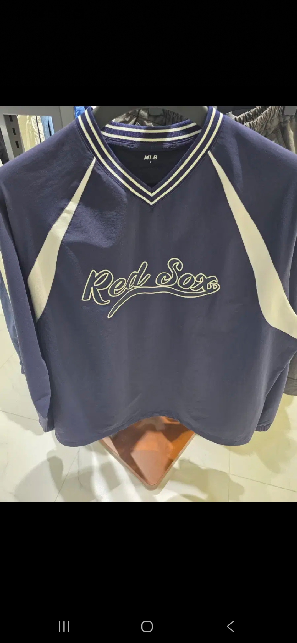 MLB 엠엘비 신상바시티우븐맨투맨 완전새상품저렴히판매!!