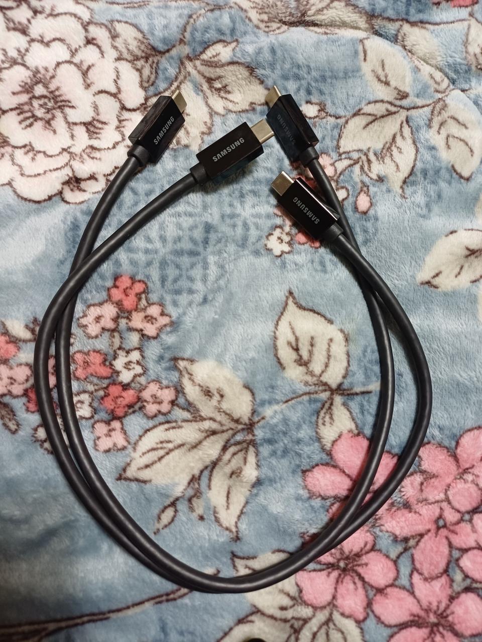 삼성정품- C to C 케이블 블랙색상 2개(데이터 옮기는 전용/개당 2