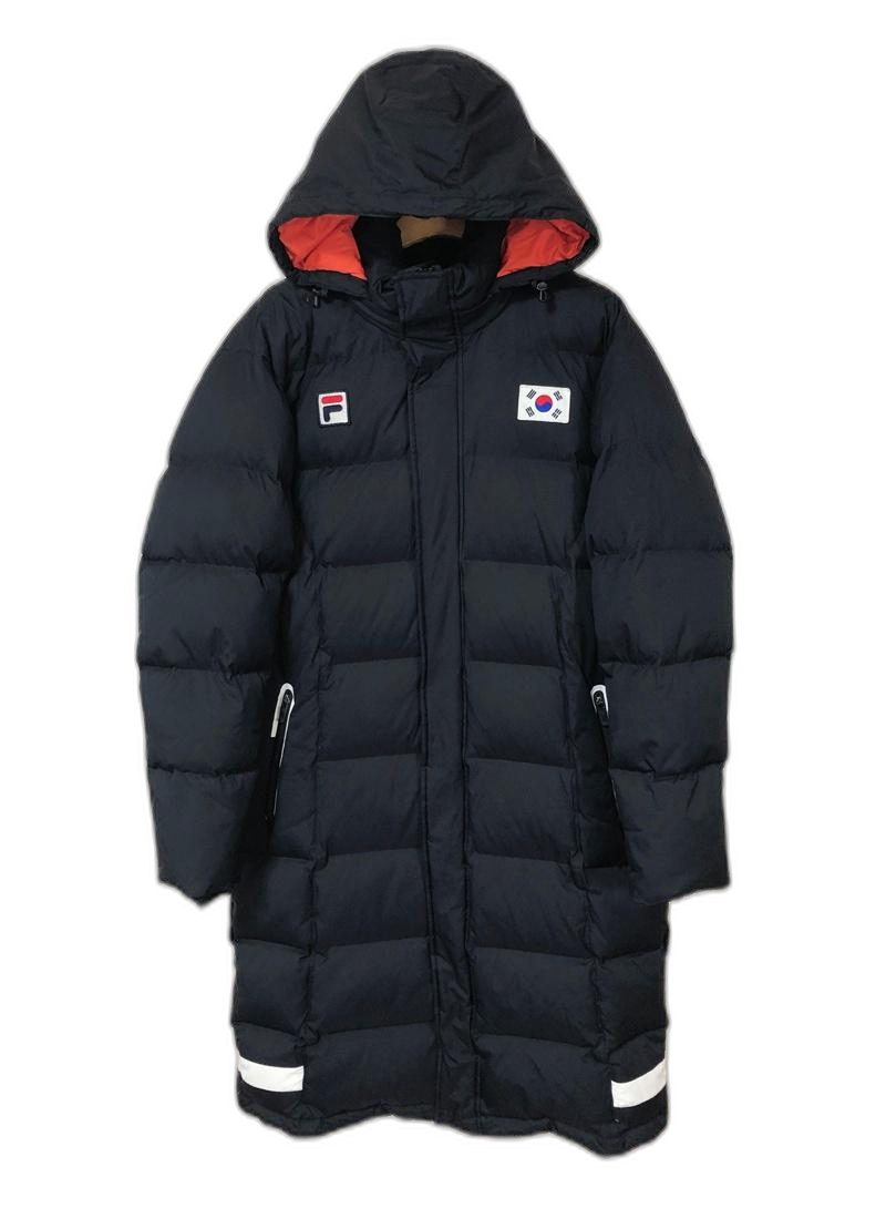 필라국대 국대KOREA 국대선수실착 구스다운 롱패딩자켓 100