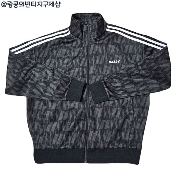 널디 스트릿 패턴 져지 자켓