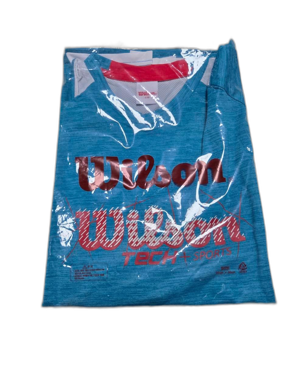 윌슨 기능성 반팔 티셔츠 블루 95