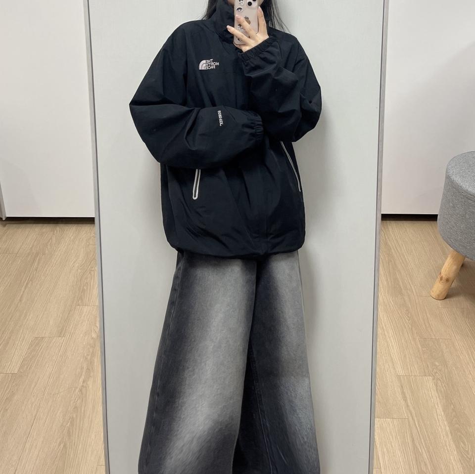 노스페이스 고어텍스 리플렉티브 마운틴 블랙 바람막이 자켓