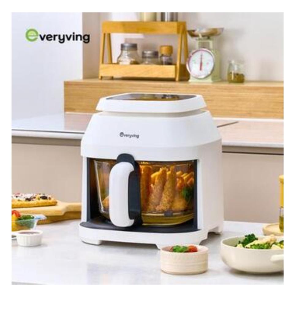 에브리빙 글라스 에어프라이어 5L Lime-0630W